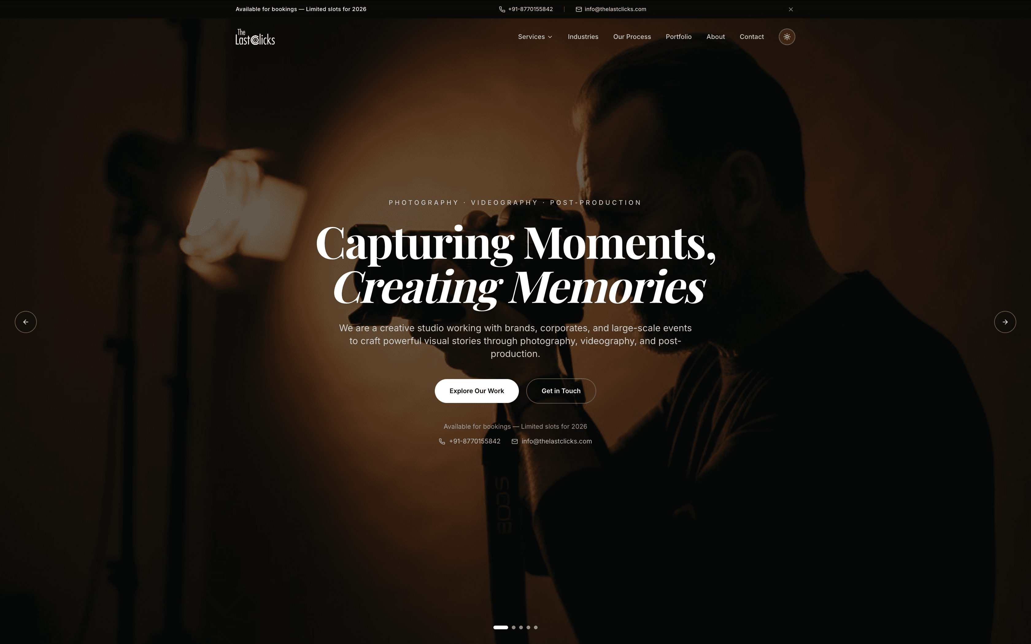 The Last Clicks — Photography & Videography Portfolio